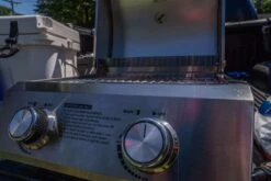 13742 | Stainless Tabletop Propane Gas Grill -Monument Grills 13742 stainless tabletop propane gas grilltabletop grill13742 cover 1 lb tank adapter 3765637