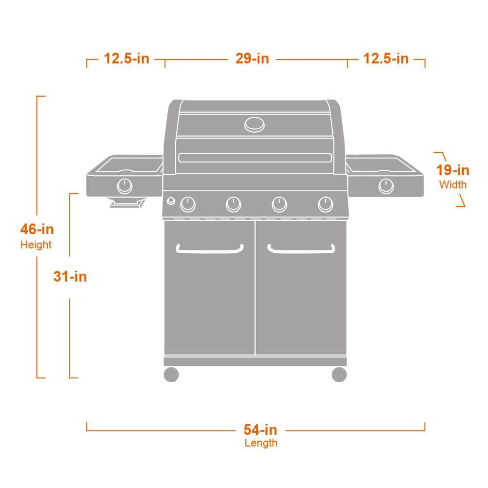 35633B | Matte Blue Infrared Propane Gas Grill 8 35633B | Matte Blue Infrared Propane Gas Grill - Image 6