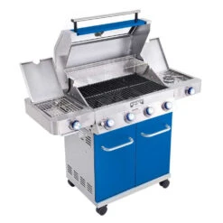 35633B | Matte Blue Infrared Propane Gas Grill 24 35633B | Matte Blue Infrared Propane Gas Grill -Monument Grills 35633b matte blue infrared propane gas grill4 burner grill35633 blue 7072504