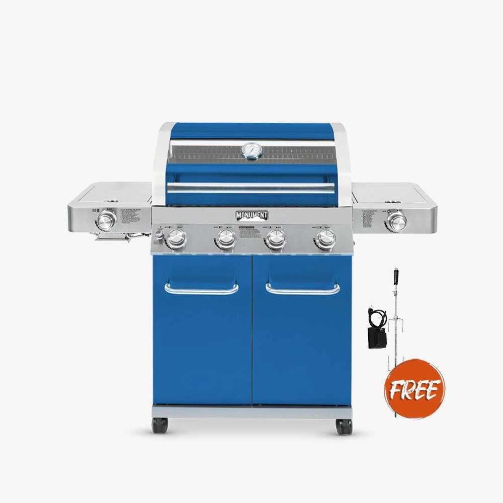 35633B | Matte Blue Infrared Propane Gas Grill 3 35633B | Matte Blue Infrared Propane Gas Grill