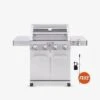 41847NG | Stainless Natural/Propane Gas Grill -Monument Grills 41847ng stainless naturalpropane gas grill4 burner grill41847ng free rotisserie kit 7413756