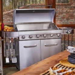 77352 | Full Stainless Propane Gas Grill With Free Rotisserie Kit -Monument Grills 77352 full stainless propane gas grill with free rotisserie kit6 burner grill77352 include rotisserie kit 5657338