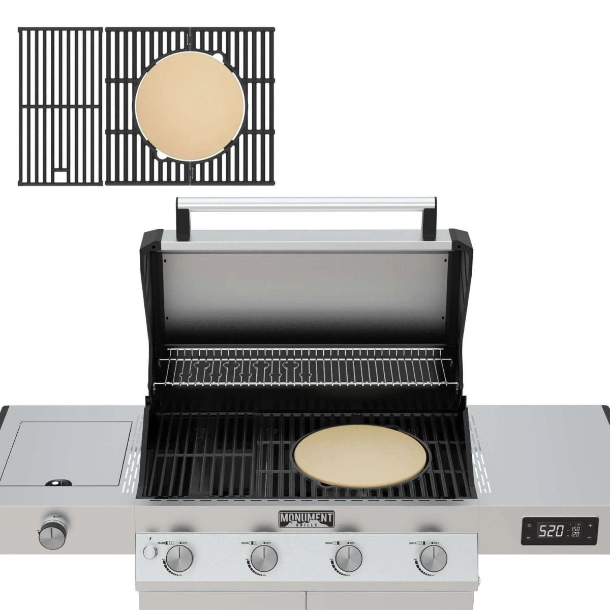 A104 Multifunction Cast Iron Grate 7 A104 Multifunction Cast Iron Grate - Image 5