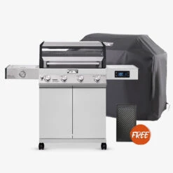 Denali 405 | Stainless Smart Tech Propane Gas Grill 38 Denali 405 | Stainless Smart Tech Propane Gas Grill -Monument Grills denali 405 stainless smart tech propane gas grill4 burner grilldenali 405 grill cover free cooking plate 4740565