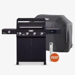 Denali 425 | Black Smart Tech Propane Gas Grill 31 Denali 425 | Black Smart Tech Propane Gas Grill -Monument Grills denali 425 black smart tech propane gas grill4 burner grilldenali 425 grill cover free smoker box 6201375