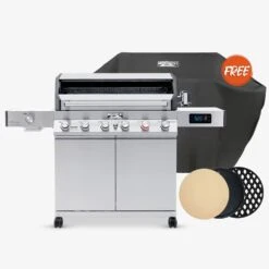 Denali 605Pro | Stainless Smart Propane Gas Grill 36 Denali 605Pro | Stainless Smart Propane Gas Grill -Monument Grills denali 605pro stainless smart propane gas grill6 burner grilld605p includes free cover and rotisserie kit cordierite pizza stone round diamond grid round cast i 2141242