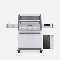 Eminence 405 |Tech Stainless Propane Gas Grill -Monument Grills eminence 405 tech stainless propane gas grill6 burner grilleminence 405 cast iron cooking plate smoker box 5374545