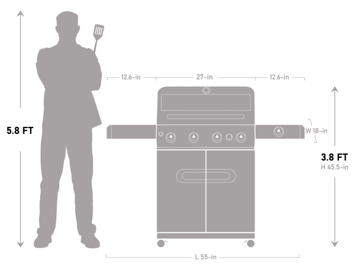 Mesa 415BZ | Stainless Propane Gas Grill Combo 9 Mesa 415BZ | Stainless Propane Gas Grill Combo - Image 7