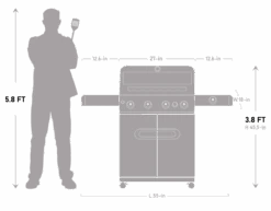 Mesa 415BZ | Stainless Propane Gas Grill -Monument Grills mesa 415bz stainless propane gas grill4 burner grillmesa 415bz 7284443