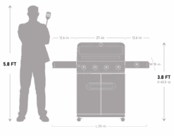 Mesa 425 | Black Propane Gas Grill -Monument Grills mesa 425 black propane gas grill4 burner grillmesa 425 4038670