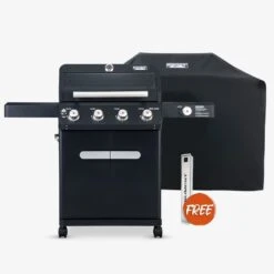 Mesa 425 | Black Propane Gas Grill -Monument Grills mesa 425 black propane gas grill4 burner grillmesa 425 cover free smoker box 3074082